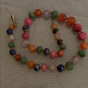 Multi colored stone necklace